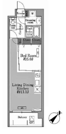 メゾン・ド・コリーヌ市ヶ谷　305号室　間取り
