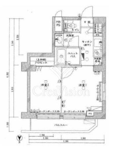 ルーブル中延壱番館　301号室　間取り