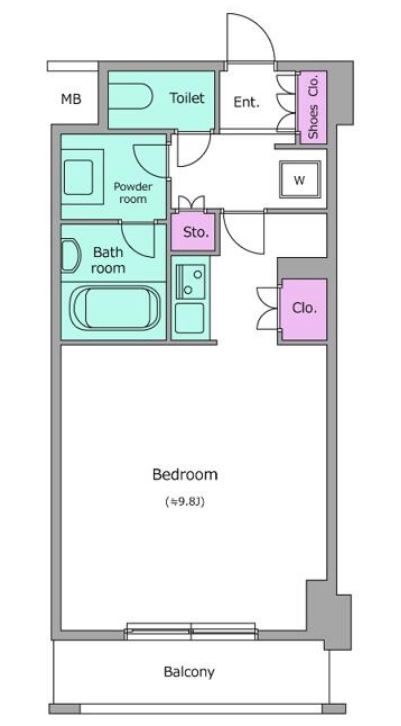 レジディア九段下　503号室　間取り