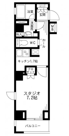レジディア九段下　508号室　間取り