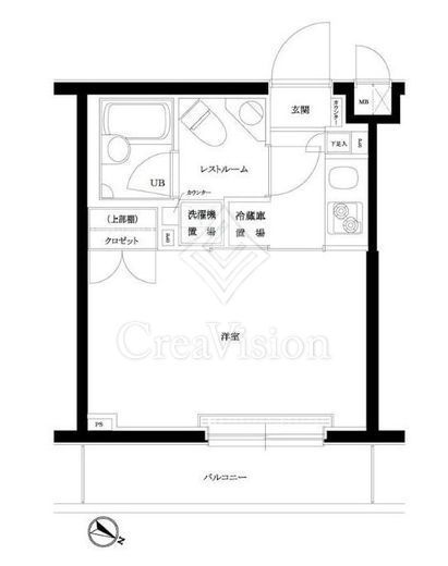 ルーブル品川西小山　204号室　間取り