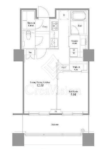 パークコート麻布十番ザタワー　1003号室　間取り