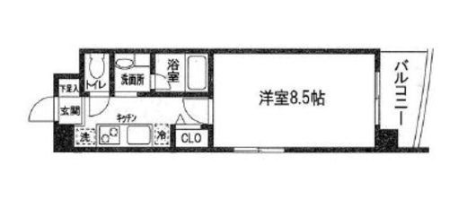 南青山スタイルコート　1F1号室　間取り