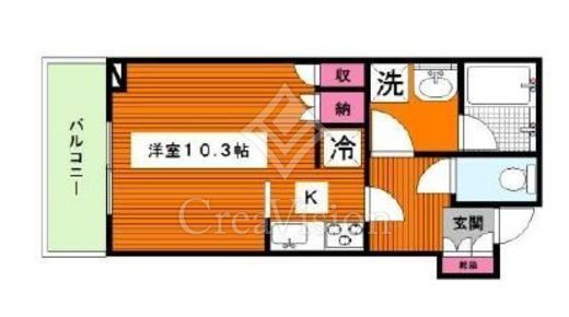 パークタワー目黒　604号室　間取り