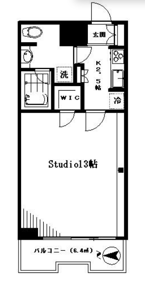 コンシェリア西新宿タワーズウエスト　1403号室　間取り