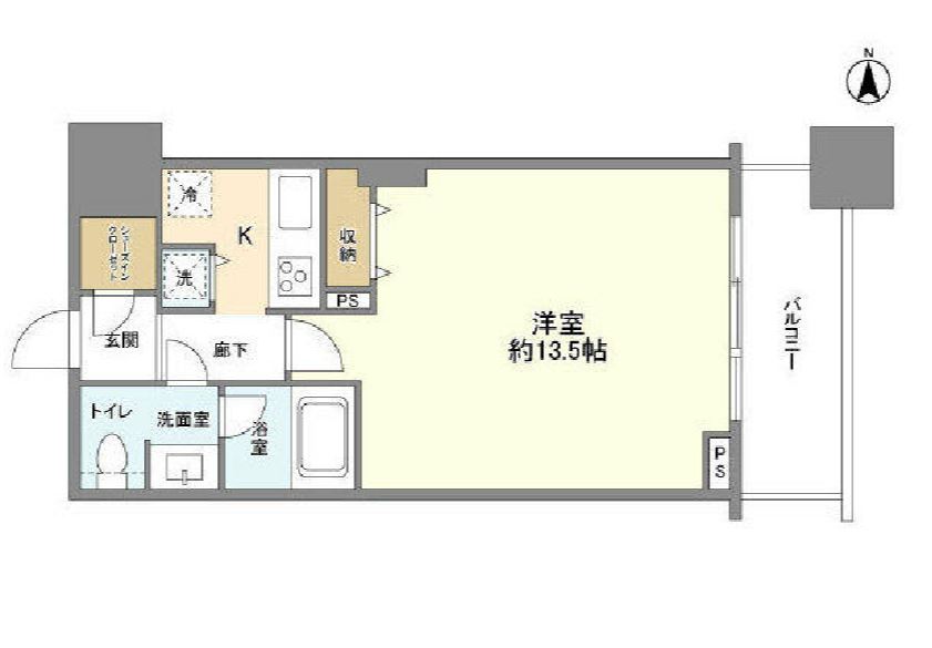 コンシェリア西新宿タワーズウエスト　17F号室　間取り