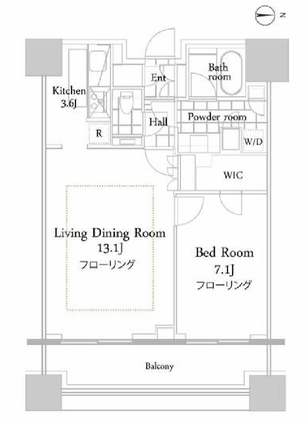 コンシェリア西新宿タワーズウエスト　2610号室　間取り