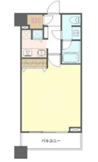 コンシェリア西新宿タワーズウエスト　19F1号室　間取り