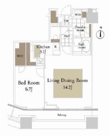 コンシェリア西新宿タワーズウエスト　2116号室　間取り