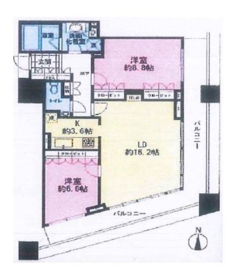 コンシェリア西新宿タワーズウエスト　3310号室　間取り