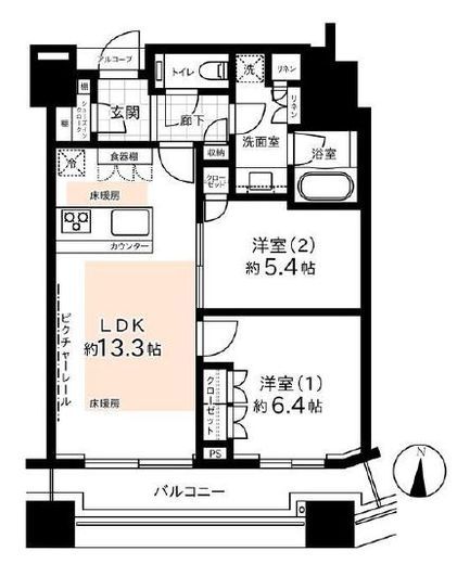 コンシェリア西新宿タワーズウエスト　3311号室　間取り