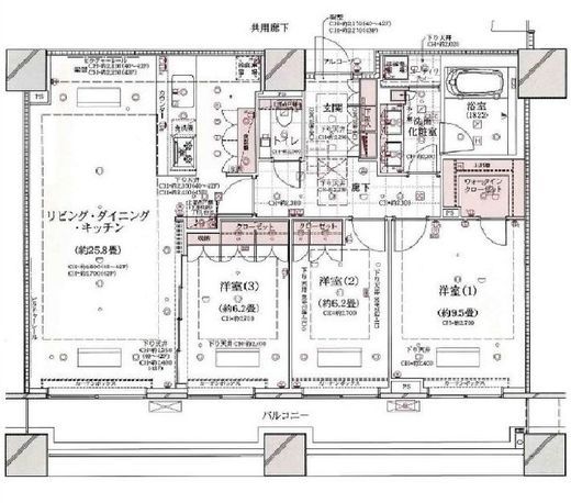コンシェリア西新宿タワーズウエスト　4406号室　間取り