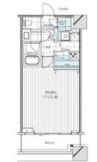 コンシェリア西新宿タワーズウエスト　802号室　間取り
