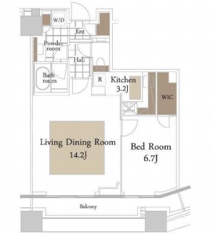 コンシェリア西新宿タワーズウエスト　809号室　間取り