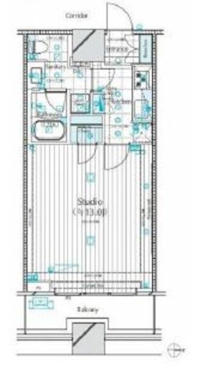 コンシェリア西新宿タワーズウエスト　813号室　間取り