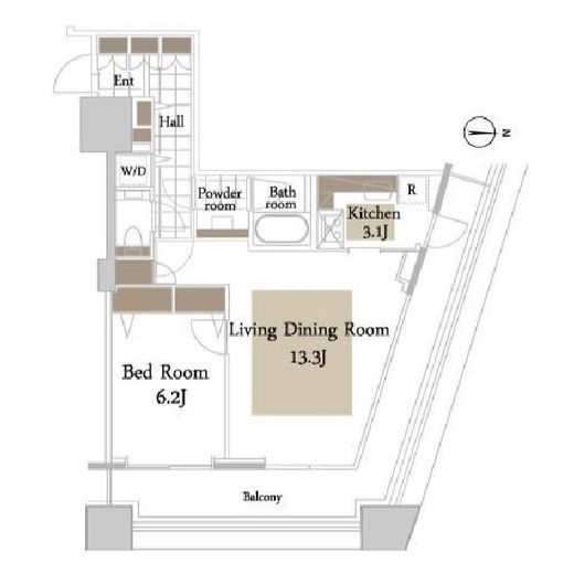 コンシェリア西新宿タワーズウエスト　811号室　間取り