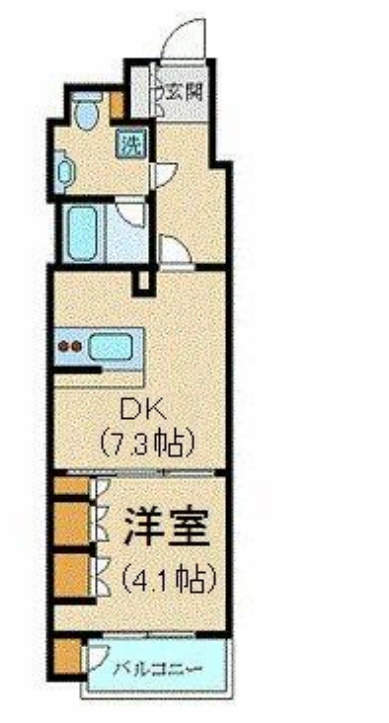 カスタリア銀座３　907号室　間取り