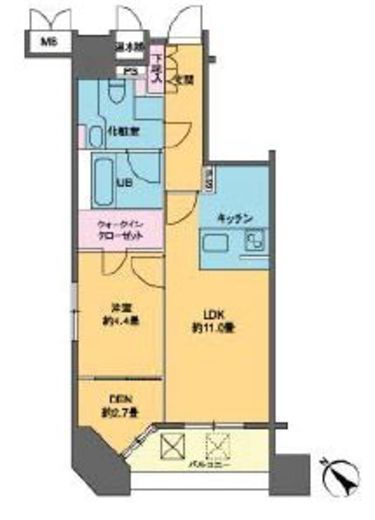 カスタリア銀座3　203号室　間取り