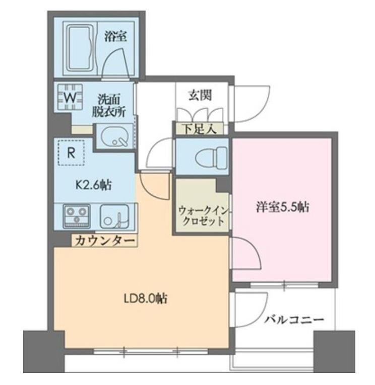ドゥーエ新川　502号室　間取り