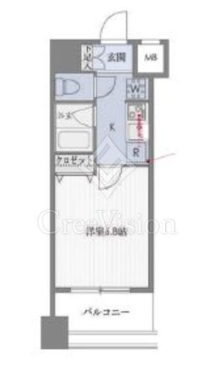 ドゥーエ新川　203号室　間取り