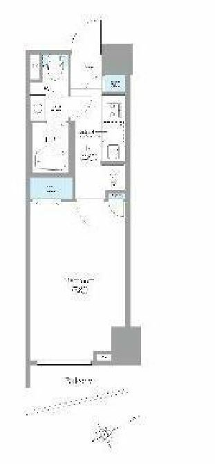 カスタリア銀座２　304号室　間取り