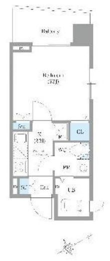 カスタリア銀座2　507号室　間取り