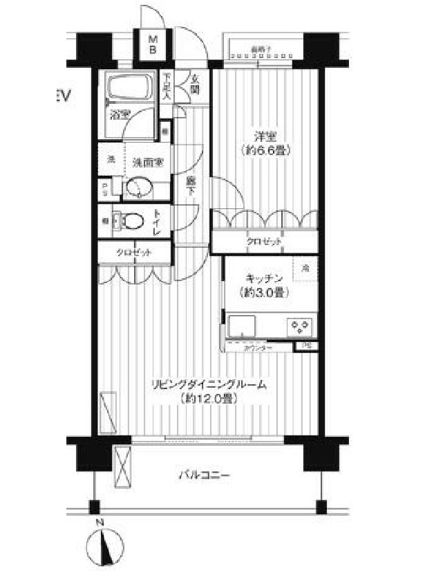 パシフィーク品川　903号室　間取り
