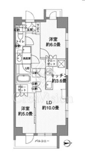 カスタリア東日本橋　305号室　間取り