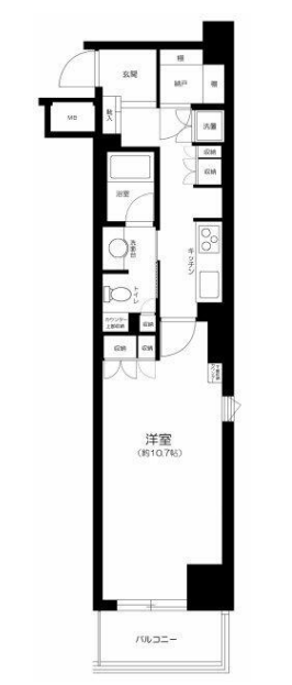 ファミール東京グランリッツ　2F号室　間取り