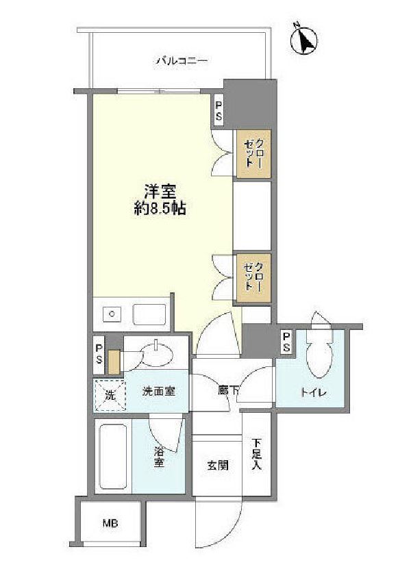 ファミール東京グランリッツ　408号室　間取り