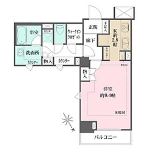 ファミール東京グランリッツ　1207号室　間取り
