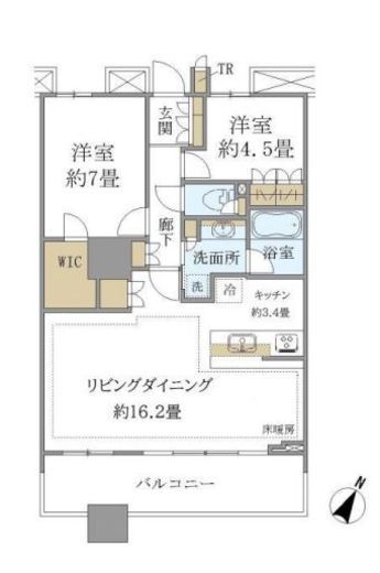 ブリリアマーレ有明　2426号室　間取り