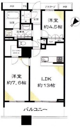 ブリリアマーレ有明　2508号室　間取り