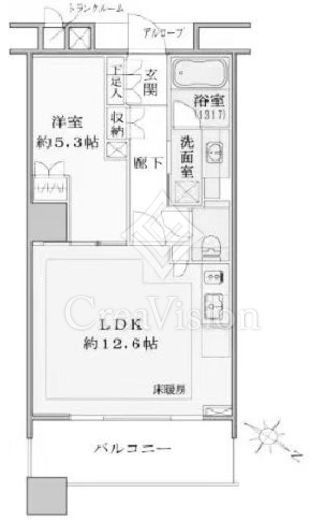 ブリリアマーレ有明　28F3号室　間取り