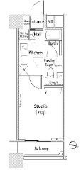ファーストリアルタワー新宿　2003号室　間取り