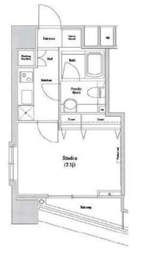 ファーストリアルタワー新宿　907号室　間取り