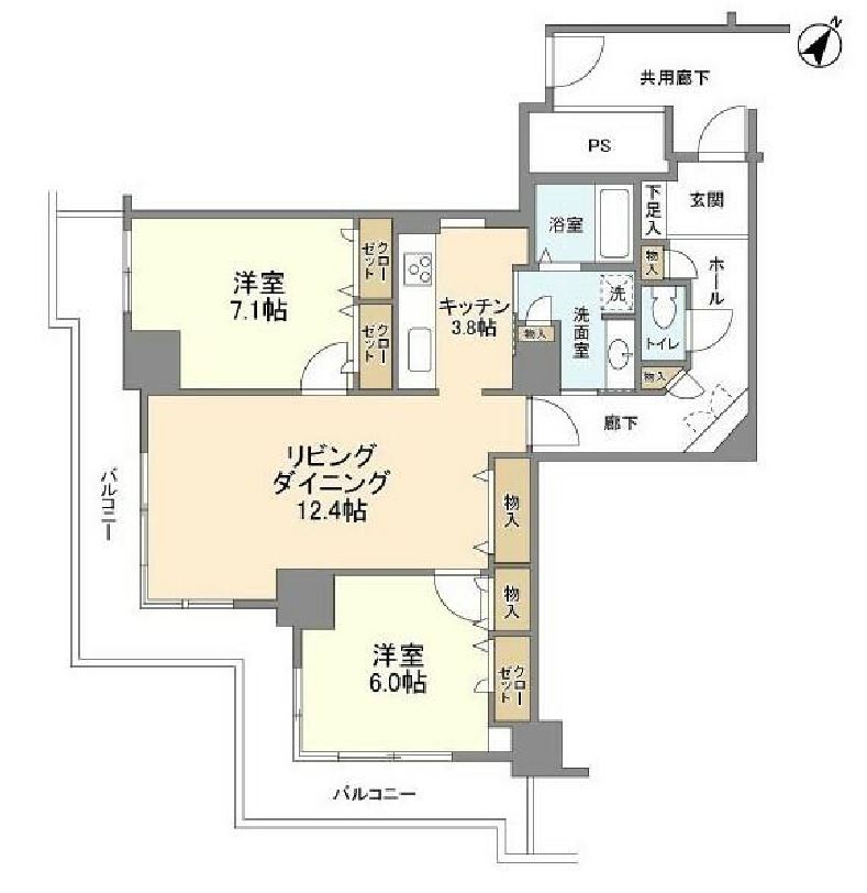 トルナーレ日本橋浜町　4209号室　間取り