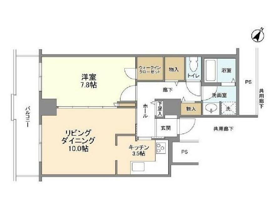 トルナーレ日本橋浜町　2111号室　間取り