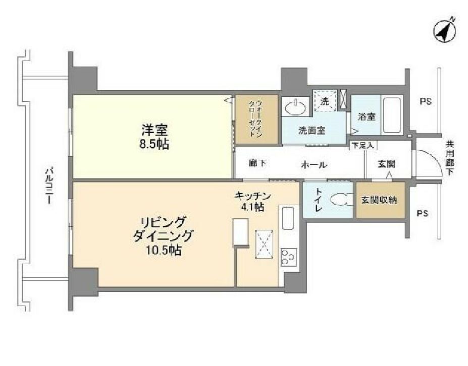 トルナーレ日本橋浜町　711号室　間取り