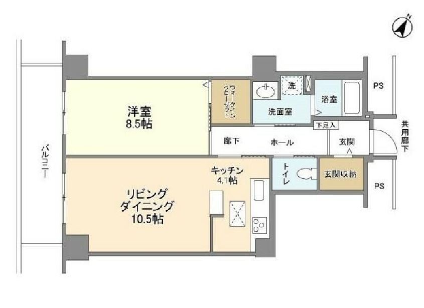 トルナーレ日本橋浜町　611号室　間取り