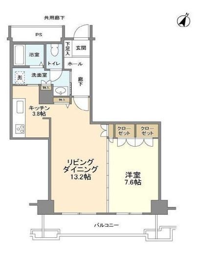 トルナーレ日本橋浜町　3306号室　間取り
