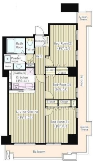 トルナーレ日本橋浜町　4401号室　間取り