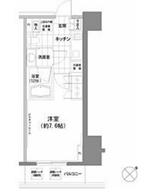 パークハビオ渋谷　1009号室　間取り