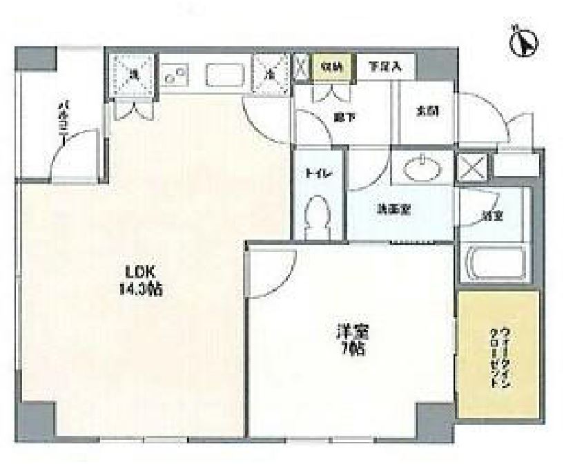レジデンス白金高輪　301号室　間取り