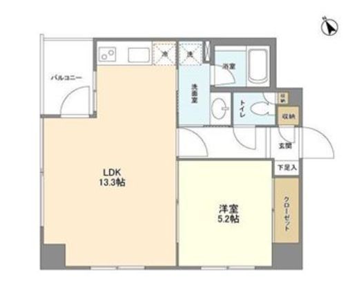 レジデンス白金高輪　101号室　間取り