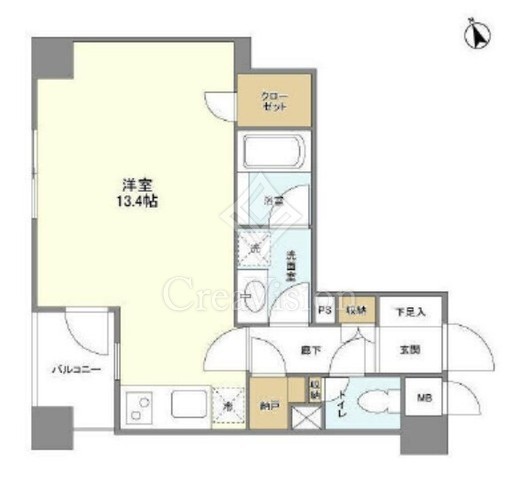 レジデンス白金高輪　102号室　間取り