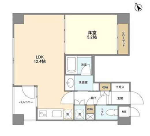 レジデンス白金高輪　302号室　間取り