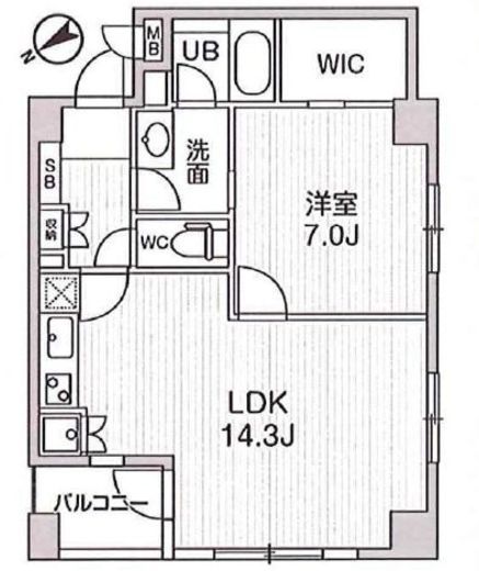 レジデンス白金高輪　601号室　間取り