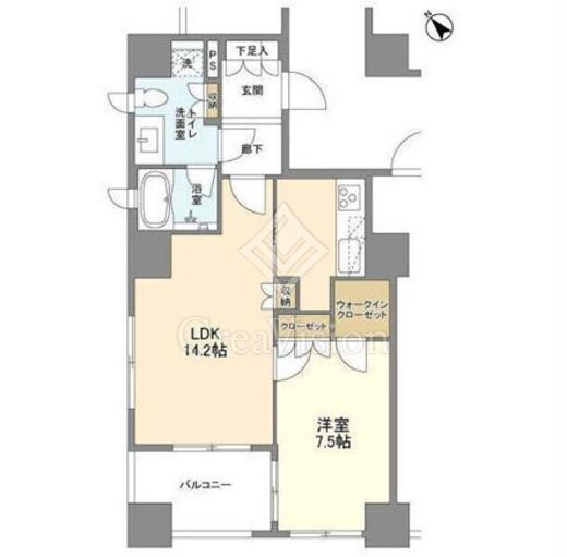 ＬａＳａｎｔｅ一番町　202号室　間取り