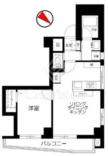 中目黒ガーデン　503号室　間取り